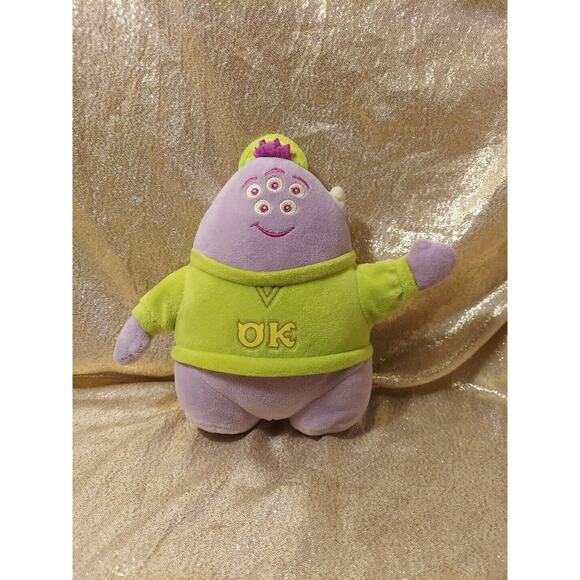 Disney Pixar Monsters University Inc. Squishy Plush Purple 8" Stuffed Animal - Picture 1 of 12